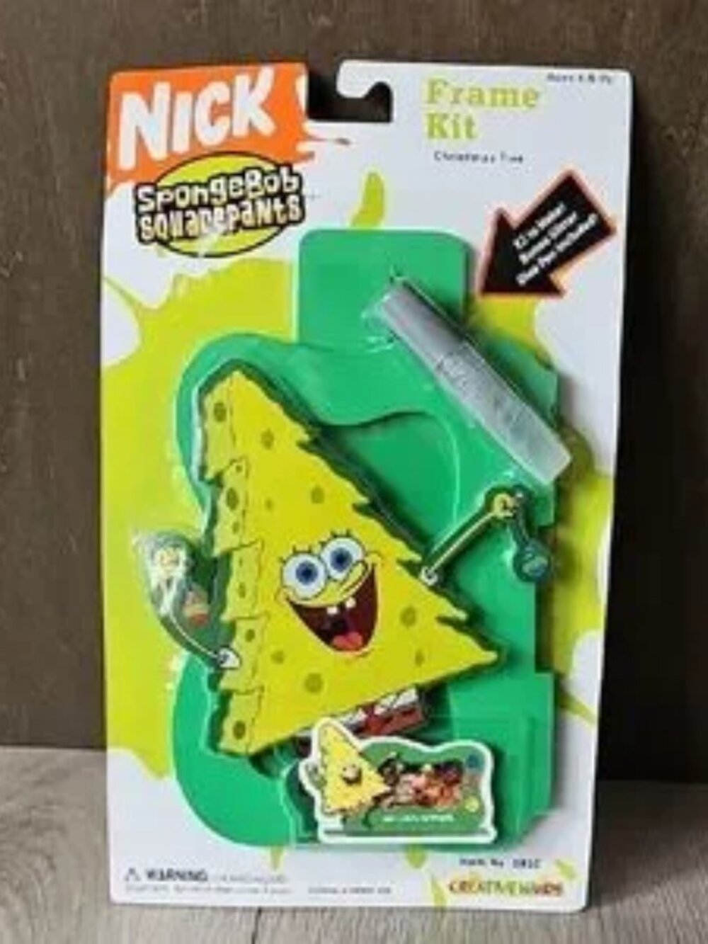 2004 Nick Jr. Sponge Bob Square Pants Christmas Frame Craft‎ Kit